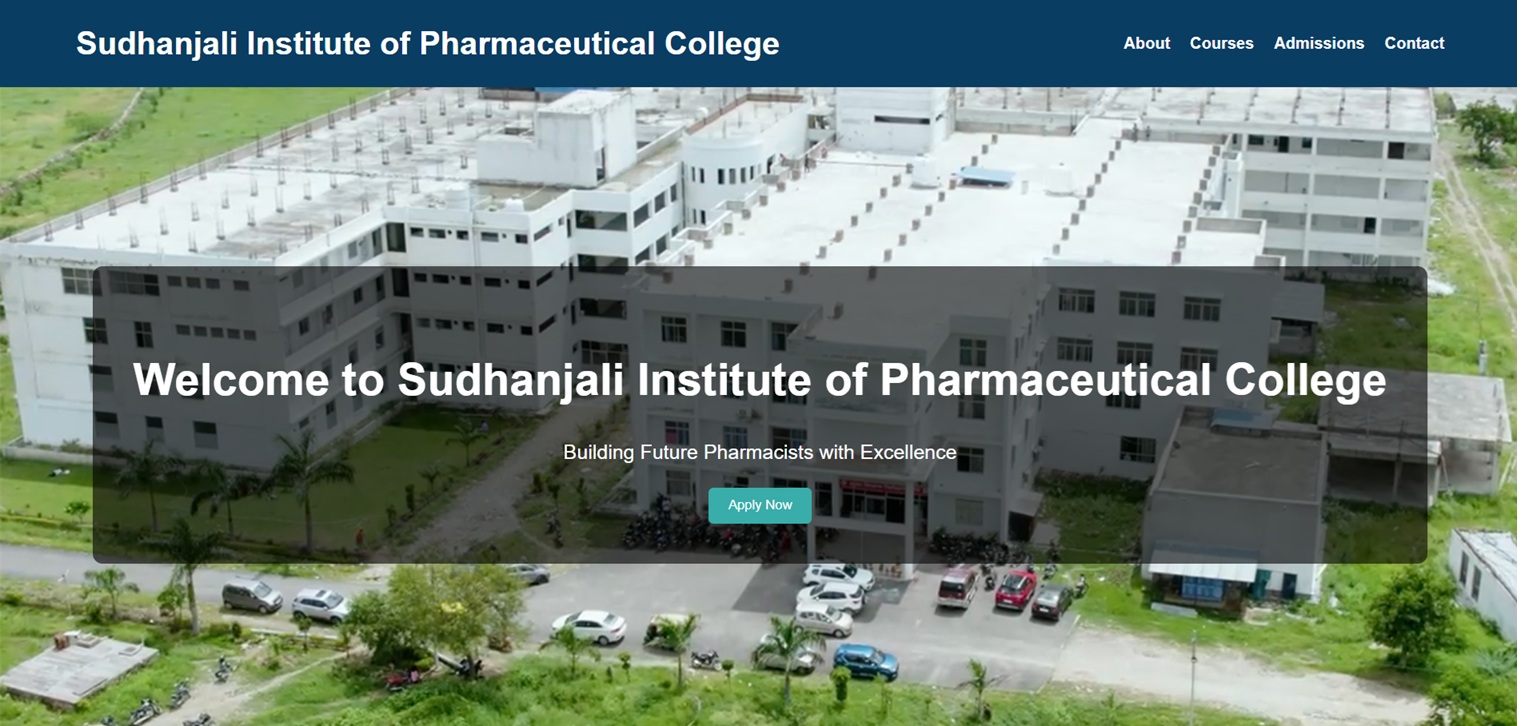 Sudha International Public School website screenshot